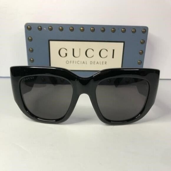 New 100% Authentic Gucci Grey Square Ladies Sunglasses GG1545S 001 - Picture 3 of 11